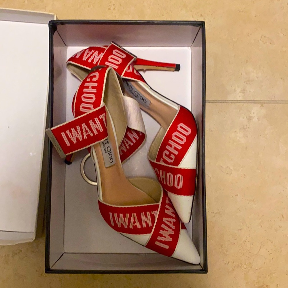 Red heels worn once size 7 USA